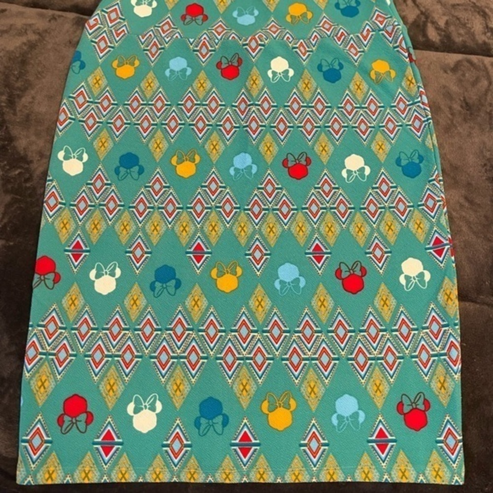 Lularoe Disney Size Large Colorful Geometric Patterned Skirt